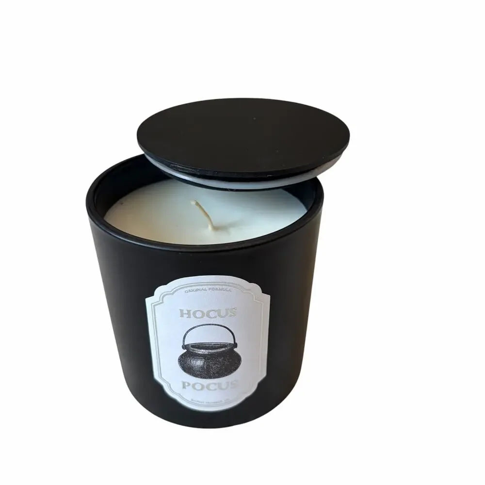 Halloween Hocus Pocus Jar Candle w/ Lid 13.65oz Scented NEW